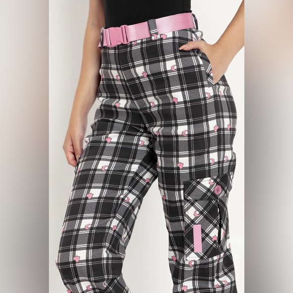 Blackmilk Tartan Heart Cargo Pants - Picture 3 of 11